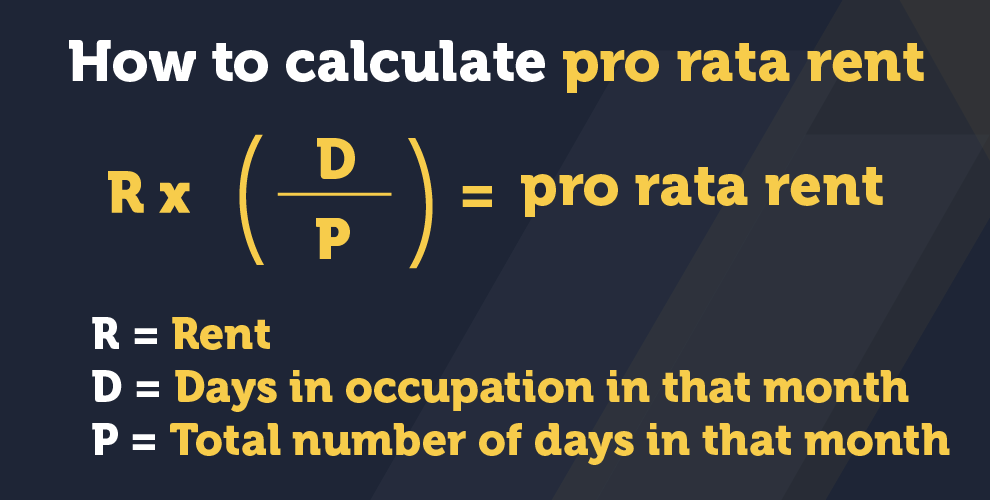 How to calculate pro rate